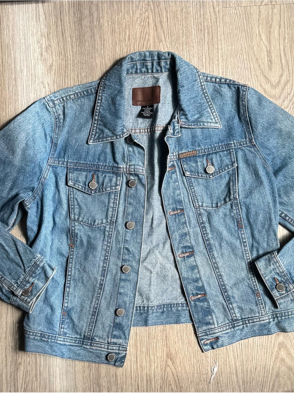Calvin Klein Jeans Light Blue Denim Shirt Jacket